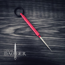 Load image into Gallery viewer, The Reversible Titanium Pocket Dagger in Red