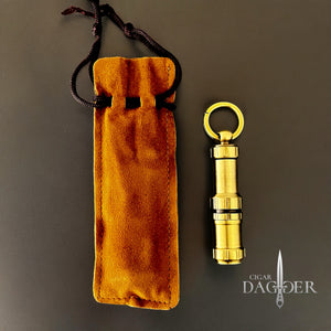 The Industrial Cigar Nubber with Punch Cut in Gold