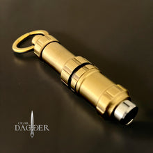 Load image into Gallery viewer, The Industrial Cigar Nubber with Punch Cut in Gold