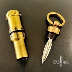 The Industrial Cigar Nubber with Punch Cut in Gold