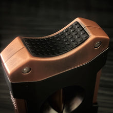 Load image into Gallery viewer, Industrial V-Cut Cigar Cutter – Matte Copper &amp; Black