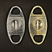 Load image into Gallery viewer, Retro V-Cut Cigar Cutter in Silver or Brass