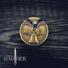 Load image into Gallery viewer, Liberty Bell Don’t Tread On Me Challenge Coin