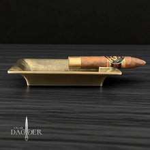 Load image into Gallery viewer, Ornate Vintage Ashtray and Rest – Floral Scroll Edition