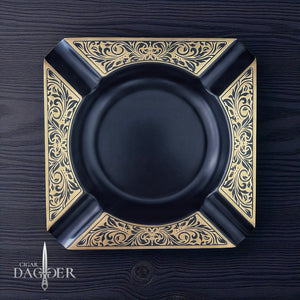 Noir Gold Classic – 4 Finger Rest Slim Profile Cigar Ashtray