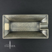 Load image into Gallery viewer, Ornate Vintage Ashtray and Rest – Floral Scroll Edition