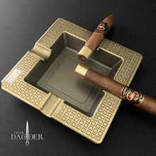 Load image into Gallery viewer, Legacy Grid  Cigar Ashtray - Antique Brass