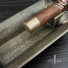 Load image into Gallery viewer, Ornate Vintage Ashtray and Rest – Floral Scroll Edition