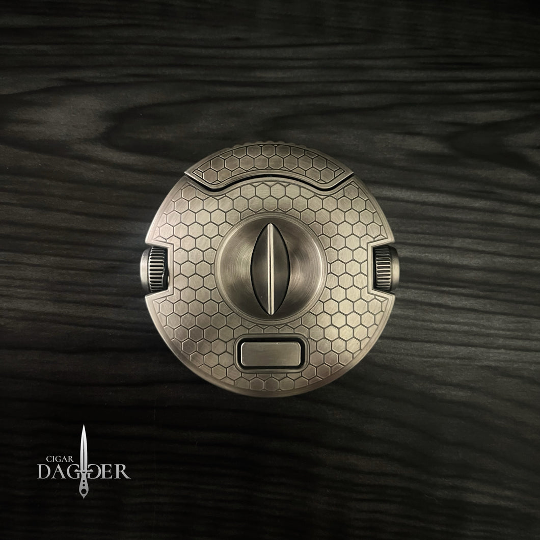 Orbit V Cut – Snakeskin Edition Cigar Cutter with Detachable Punch Cutters