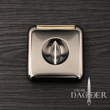 Load image into Gallery viewer, Cigar Dagger Square V-Cut Cigar Cutter &amp; Cigar Rest