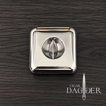 Load image into Gallery viewer, Cigar Dagger Square V-Cut Cigar Cutter &amp; Cigar Rest