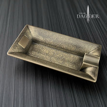 Load image into Gallery viewer, Ornate Vintage Ashtray and Rest – Floral Scroll Edition