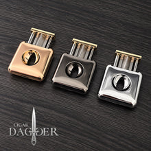 Load image into Gallery viewer, Cigar Dagger Square V-Cut Cigar Cutter &amp; Cigar Rest