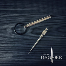 Load image into Gallery viewer, Titanium Pocket Dagger (silver)