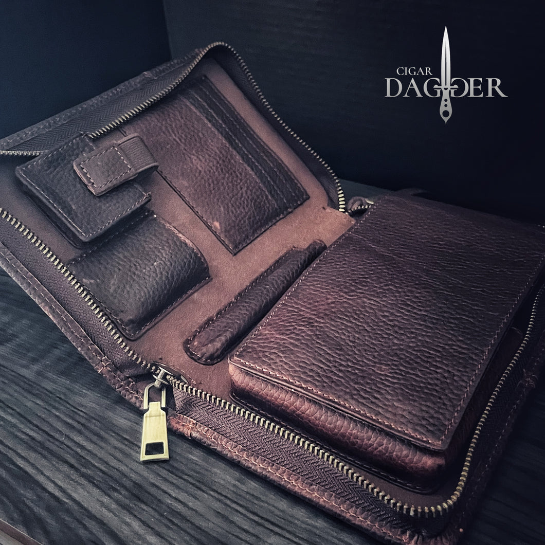 Aficionado Leather Cigar Case