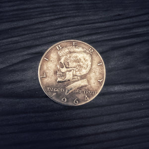JFK/WASHINGTON Skeleton Zombie Replica Coin