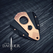Load image into Gallery viewer, Luxury Cigar Cutter - Copper &amp; Black