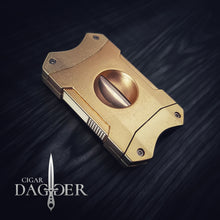 Load image into Gallery viewer, Industrial Cigar Cutter V-Cut Brass