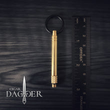Load image into Gallery viewer, 4.25 Inches EDC Titanium Pocket Dagger (brass/gold)