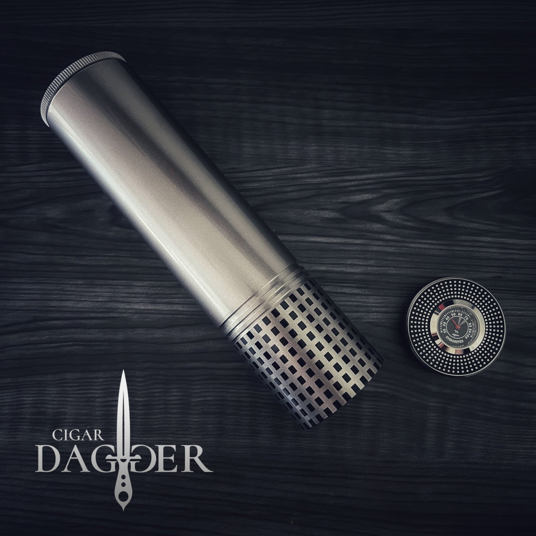 Étui à Cigares Fibre De Carbone 3 Tubes - Boîte De Voyage Humidor Compact, Protection Premium