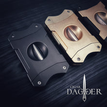 Load image into Gallery viewer, Industrial Cigar Cutter V-Cut Brass