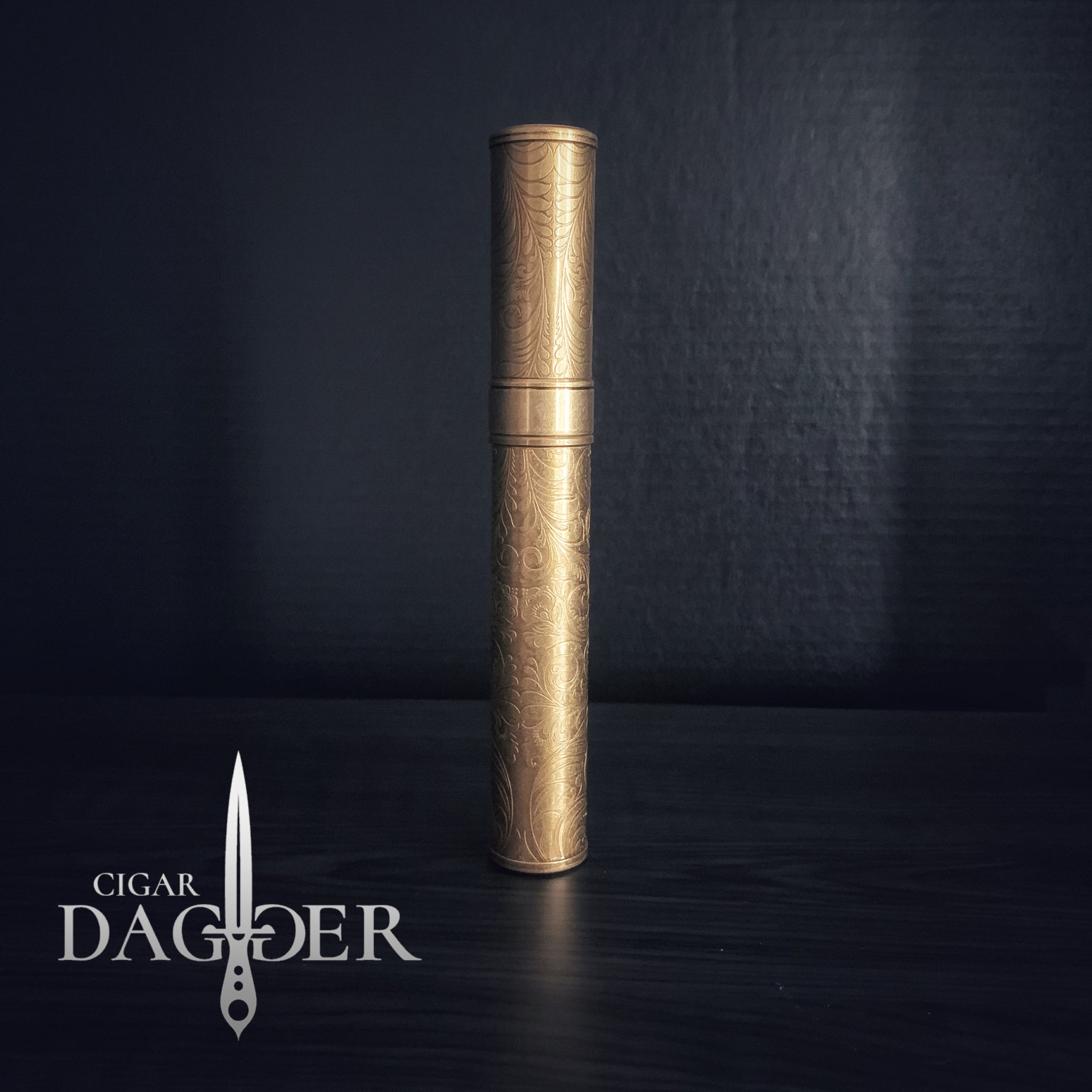 Antique Brass Travel Cigar Tube – Cigar Dagger