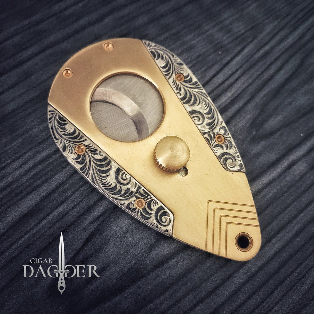 Luxury Cigar Cutter - Silver & Gold
