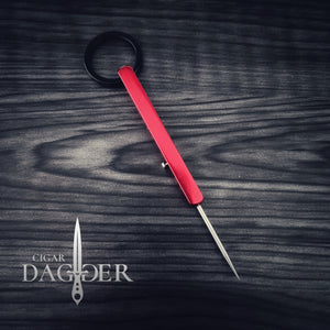The Next Gen Retractable Titanium Pocket Cigar Dagger Nubber in Red | Gold | Black