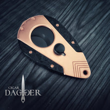 Load image into Gallery viewer, Luxury Cigar Cutter - Copper &amp; Black