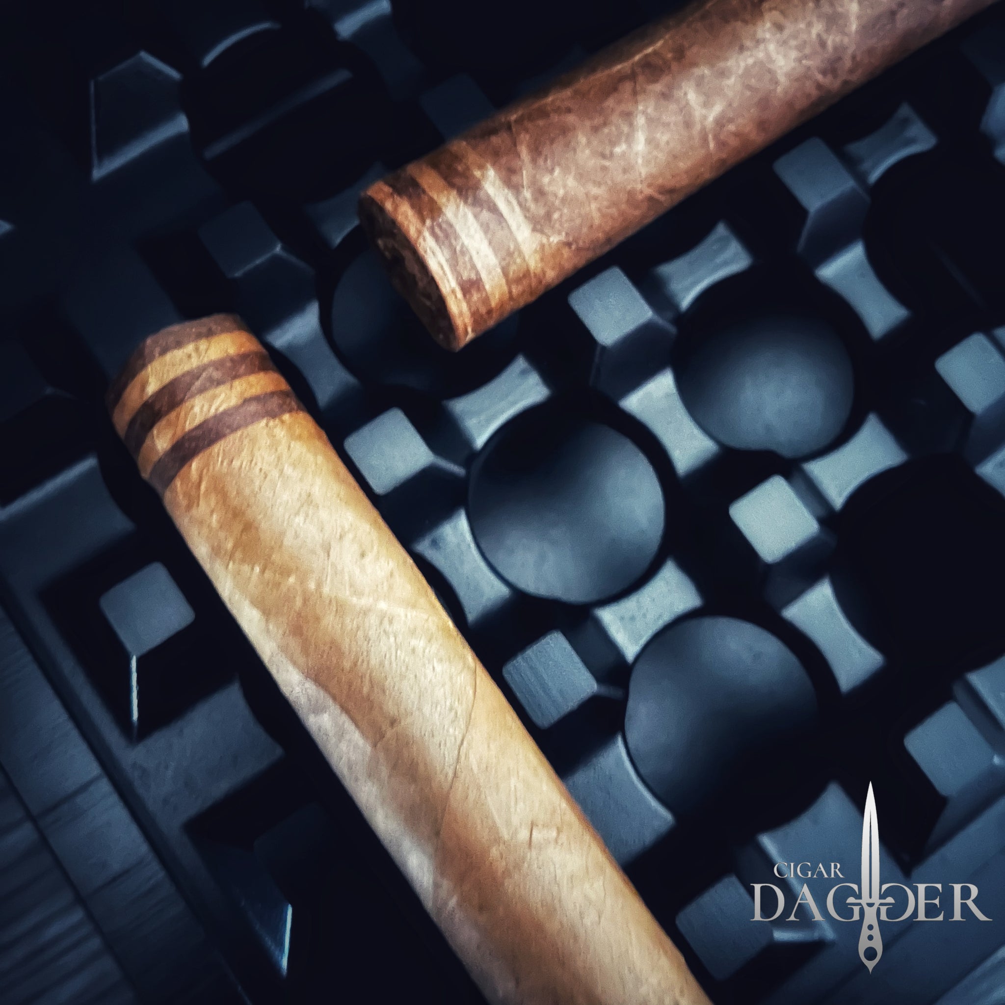 The Industrial Grid Cigar Ashtray In Blackout – Cigar Dagger