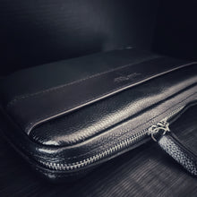 Load image into Gallery viewer, The Limited Edition Black &amp; Brown Leather Cigar Case