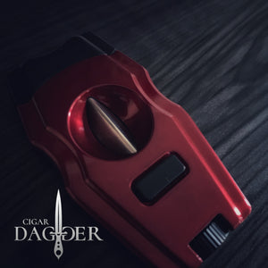 SteamPunk Cigar Cutter (Black & Red) Limited Edition