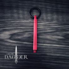 Load image into Gallery viewer, The Reversible Titanium Pocket Dagger in Red
