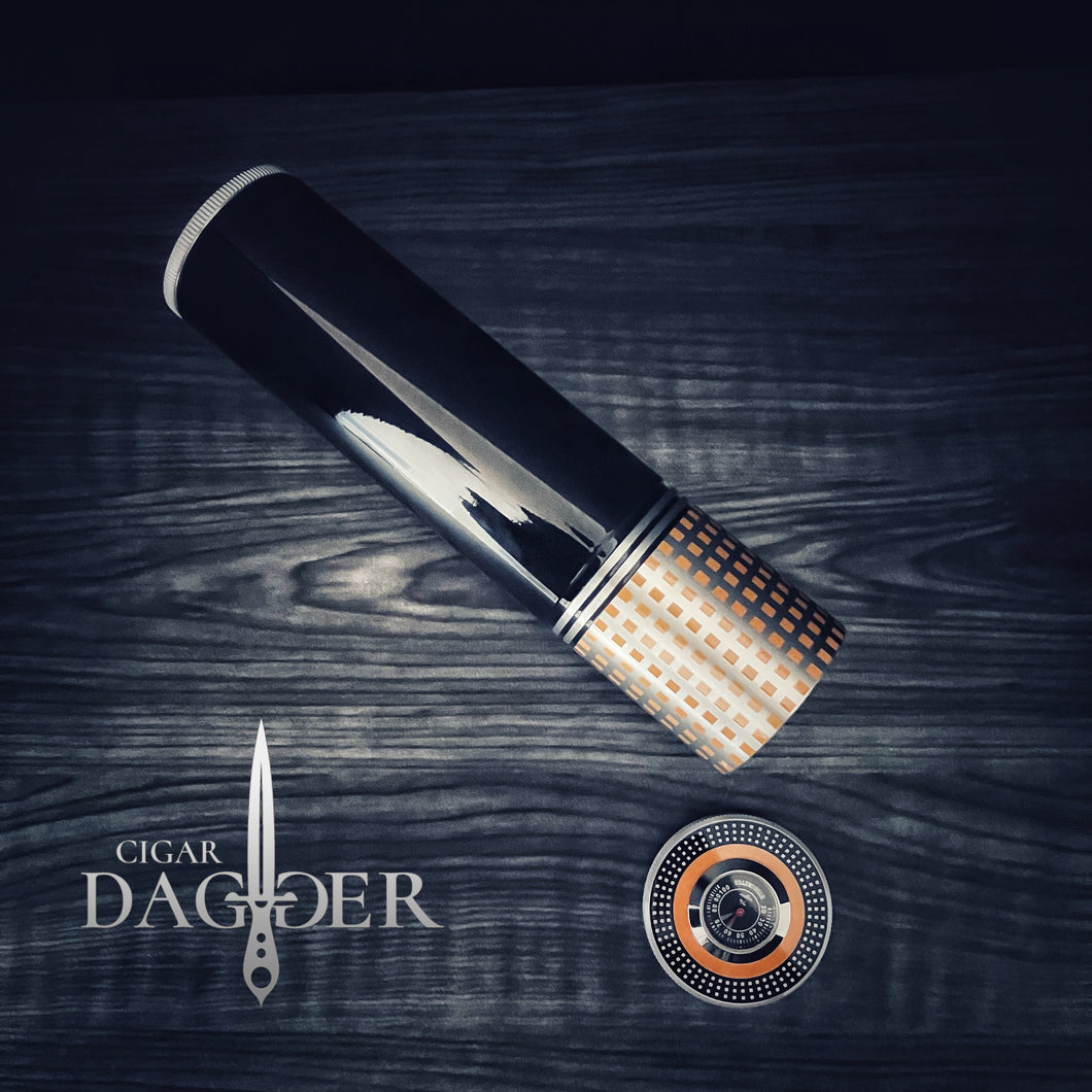 Travel Humidor 3 Cigar Tube (Black or Yellow)