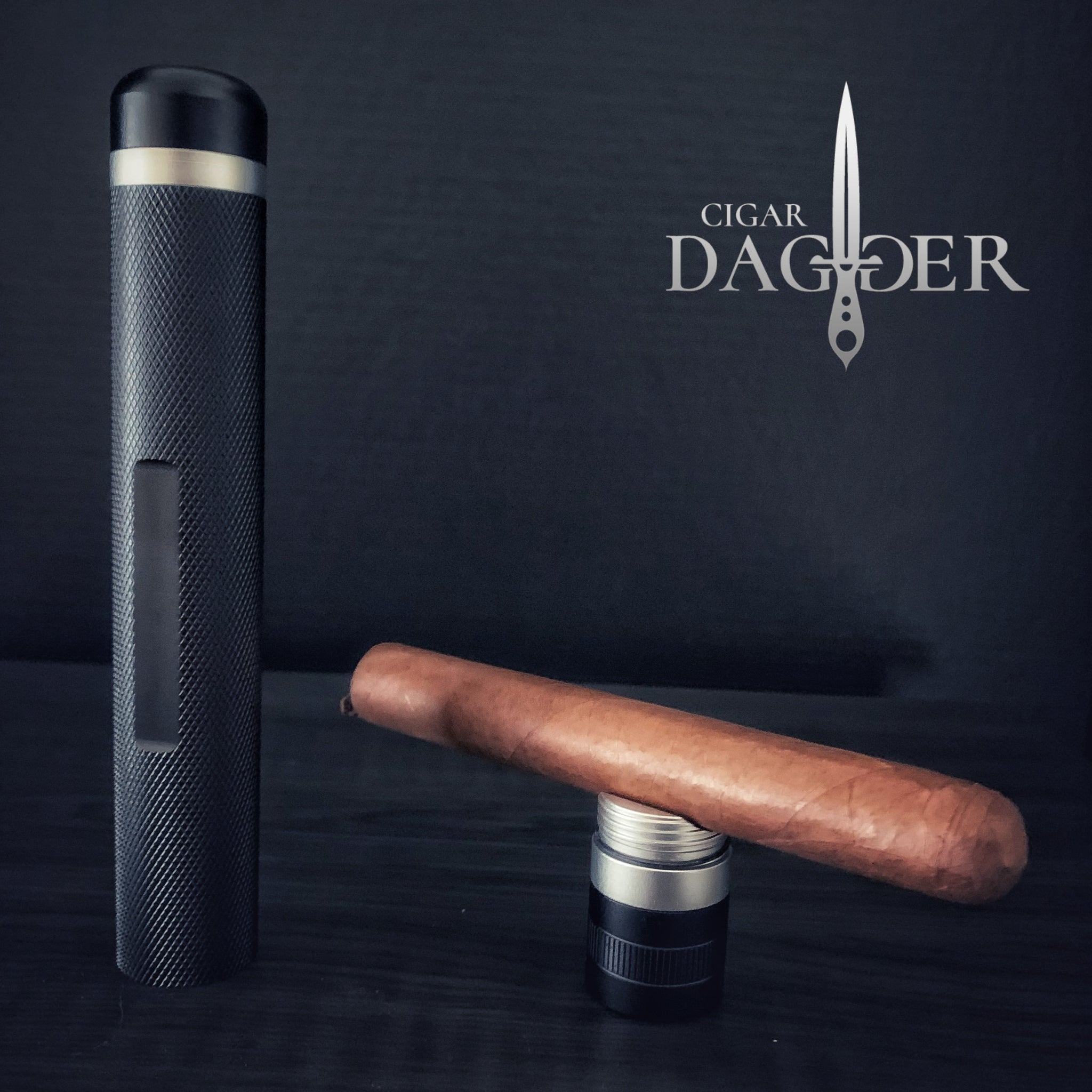 Industrial 3 in 1 Travel Cigar Tube Cigar Rest and Punch – Cigar Dagger
