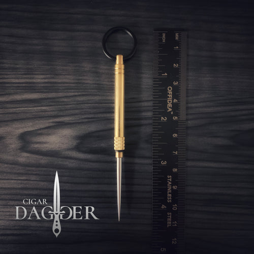 4.25 Inches EDC Titanium Pocket Dagger (brass/gold)