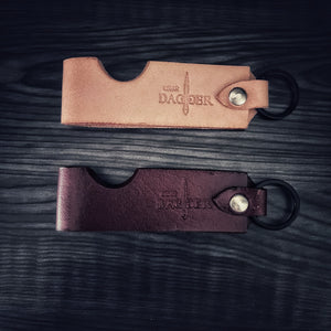 Leather Keychain Cigar Stand (Brown or Tan)