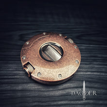 Load image into Gallery viewer, The Orbit V Cut Cigar Cutter With Punch in Copper