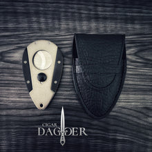 Load image into Gallery viewer, Luxury Cigar Cutter Matte Black &amp; Gunmetal