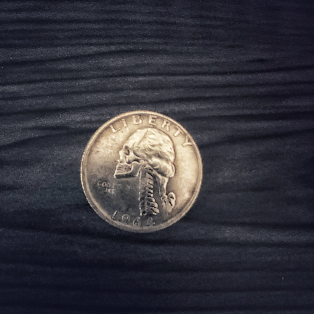 JFK/WASHINGTON Skeleton Zombie Replica Coin