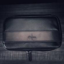 Load image into Gallery viewer, The Limited Edition Black &amp; Brown Leather Cigar Case